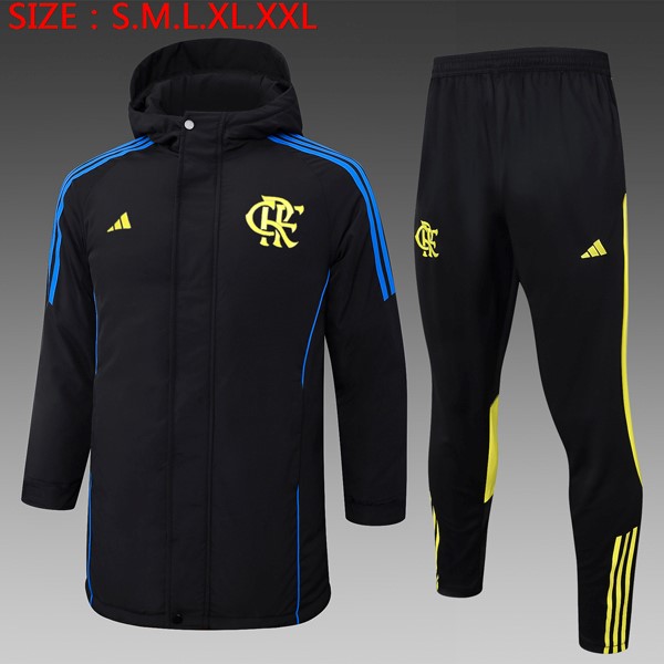 Abrigo Flamengo Conjunto Completo 2024-25 Negro